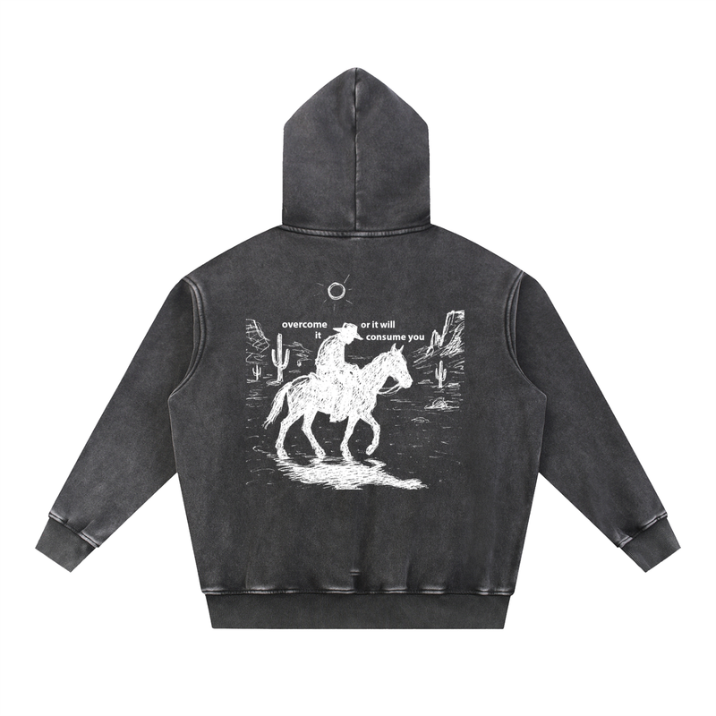 Overcome It Black Hoodie